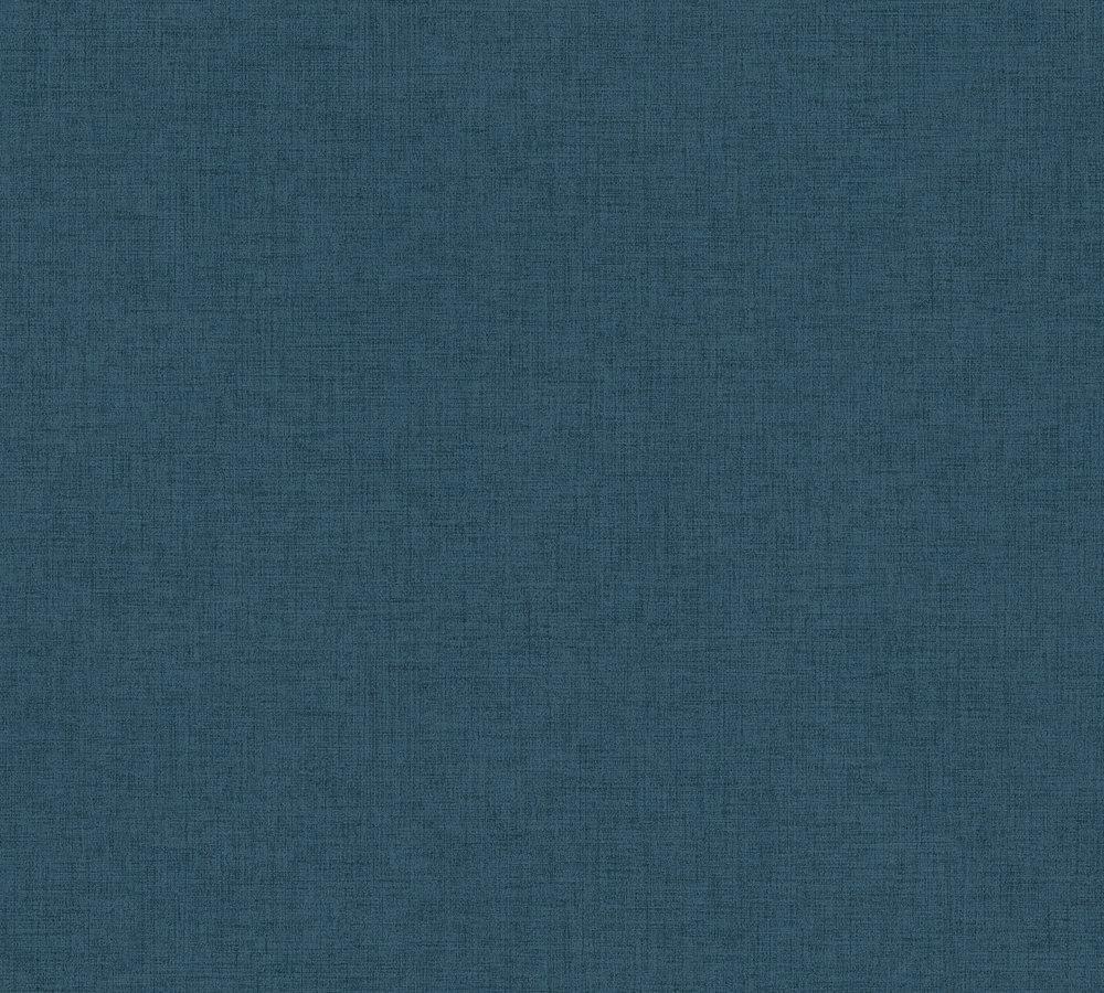 New Walls - Perfect Plains plain wallpaper AS Creation Roll Dark Blue  374315