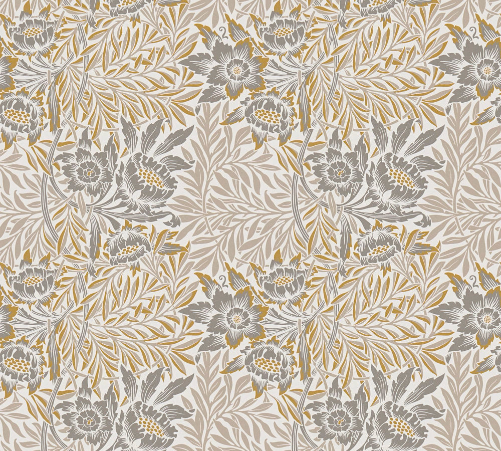 Art of Eden - Floral Blossoms botanical wallpaper AS Creation Roll Light Taupe  390583