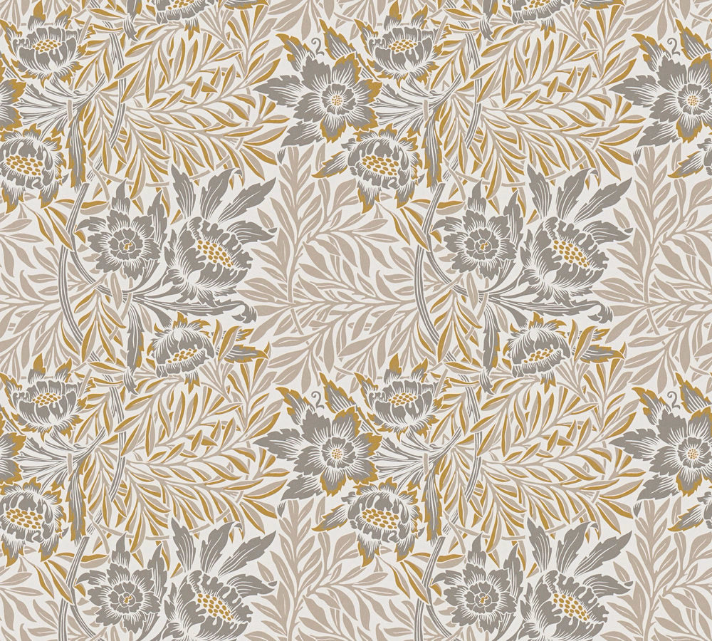 Art of Eden - Floral Blossoms botanical wallpaper AS Creation Roll Light Taupe  390583
