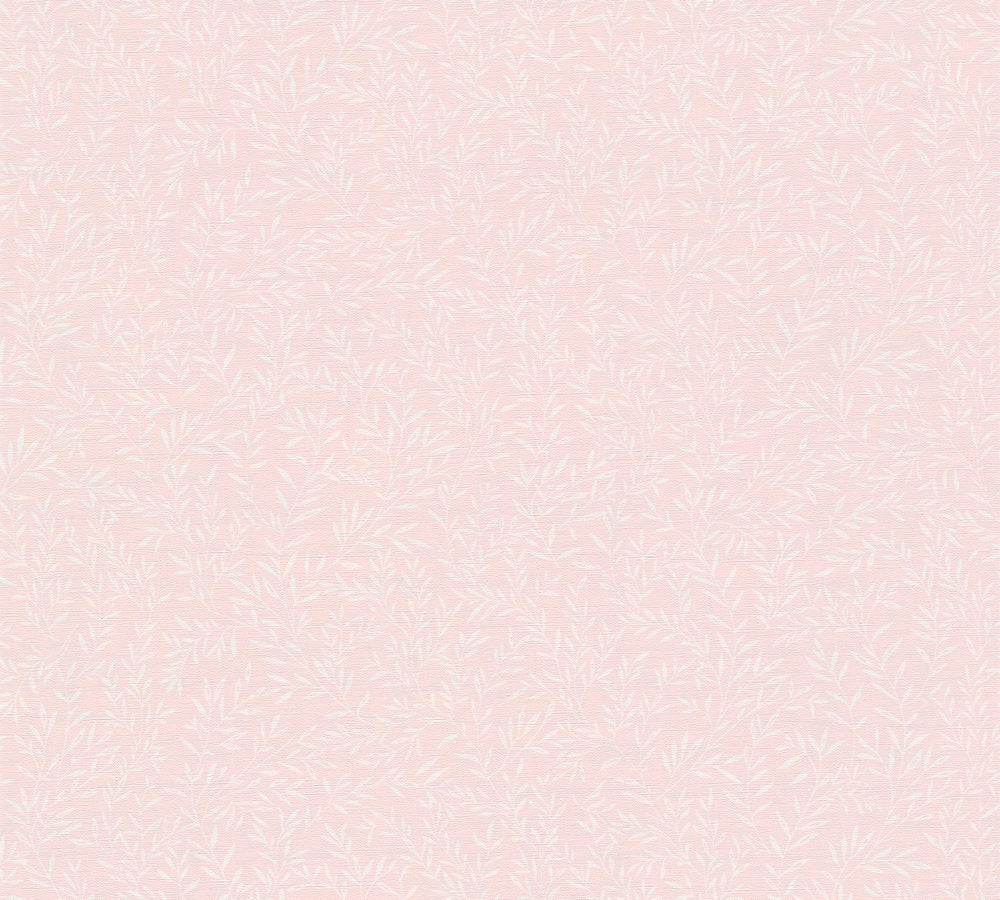 Maison Charme - Leaf Vine botanical wallpaper AS Creation Roll Light Pink  390733