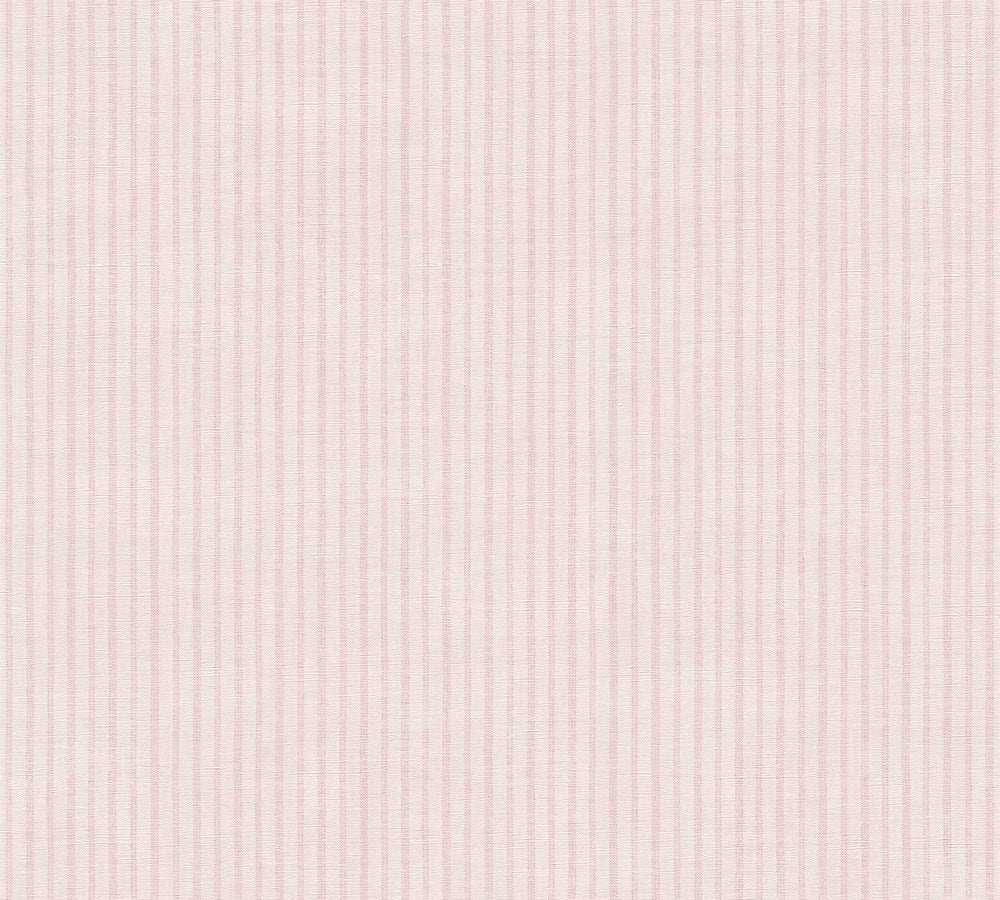 Maison Charme - Vintage Stripe stripe wallpaper AS Creation Roll Light Pink  390761