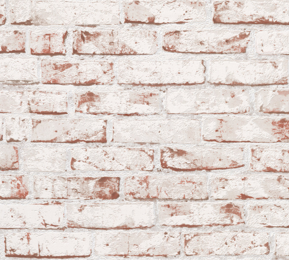 Industrial Elements - Contemporary Brick industrial wallpaper AS Creation Roll Red  907813