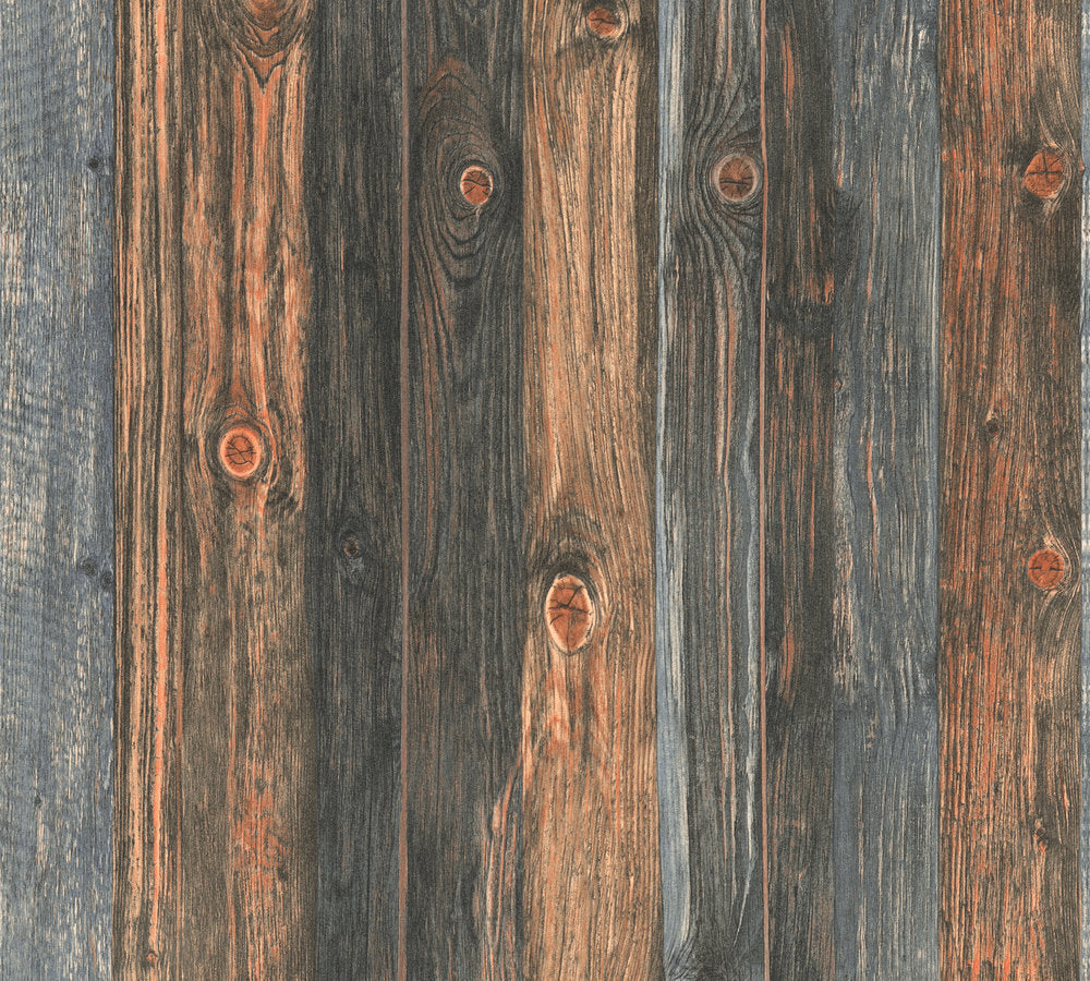 Industrial Elements - Timber Panel industrial wallpaper AS Creation    