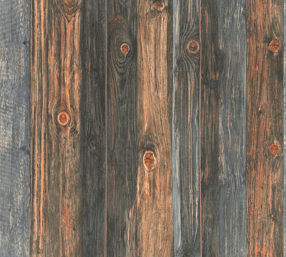 Industrial Elements - Timber Panel industrial wallpaper AS Creation    