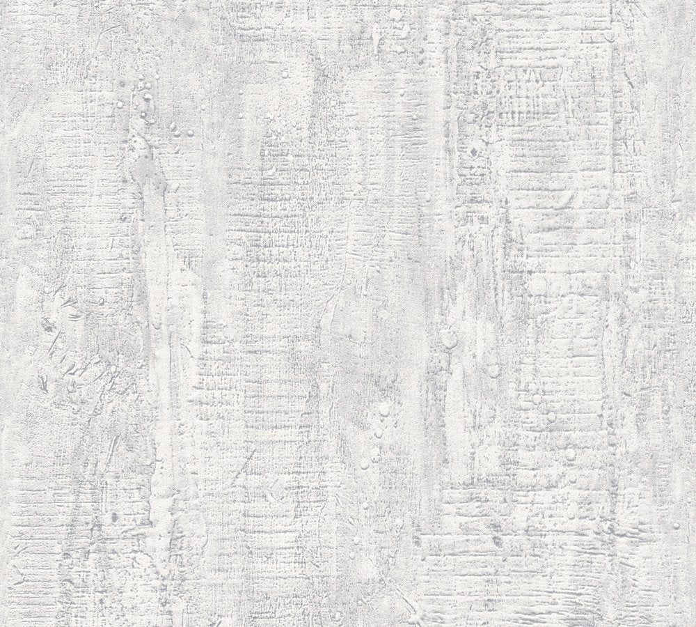 Industrial Elements - Concrete Wood Grain industrial wallpaper AS Creation Roll White  944263