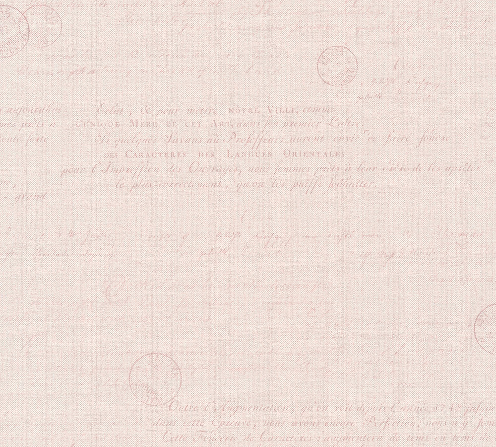 Hygge - Postcards From Europe geometric wallpaper AS Creation Roll Pink  363821