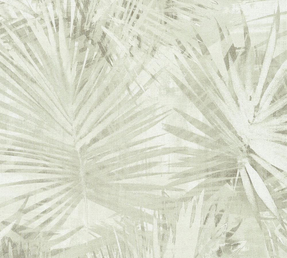 Hygge - Scandi Fronds botanical wallpaper AS Creation Roll Light Green 363854