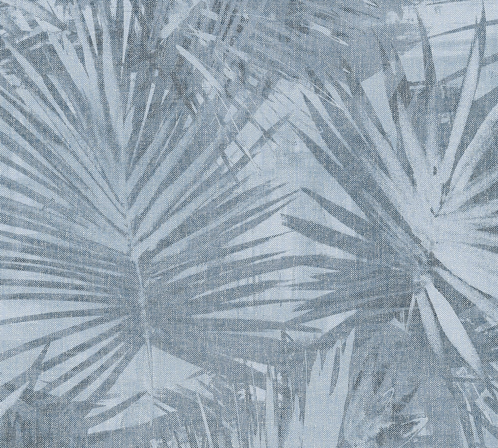 Hygge - Scandi Fronds botanical wallpaper AS Creation Roll Blue 363855