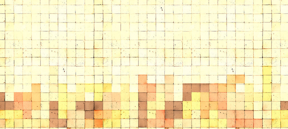 Atelier 47 - Mosaic Tetris digital print AS Creation Yellow   116985