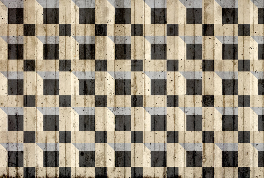 Atelier 47 - Squares 3D digital print AS Creation Beige   117020