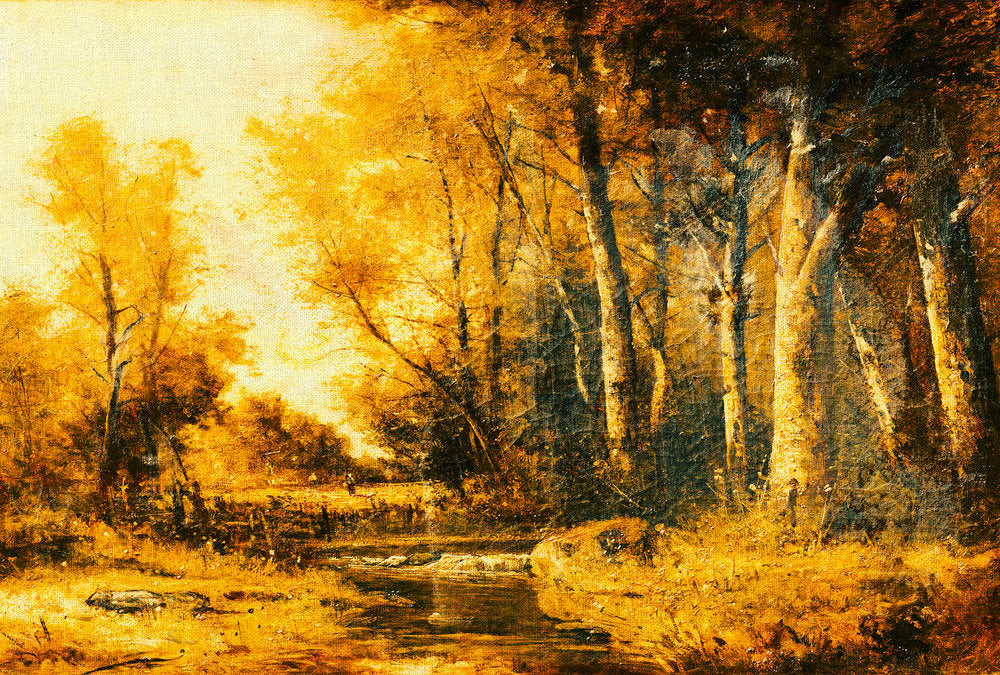 Atelier 47 - Forest Painting digital print AS Creation Yellow   117405