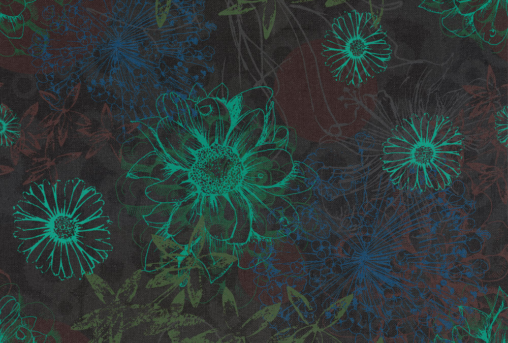 Atelier 47 - Flower Artwork digital print AS Creation Black   117705