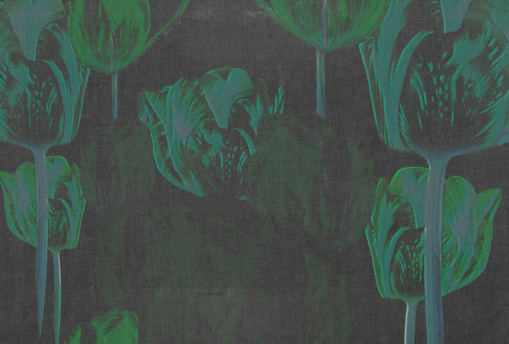 Atelier 47 - Tulip Artwork digital print AS Creation Black   117940