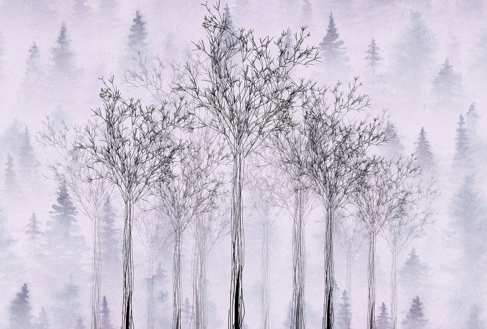 Atelier 47 - Trees In Shape digital print AS Creation Pink   118000
