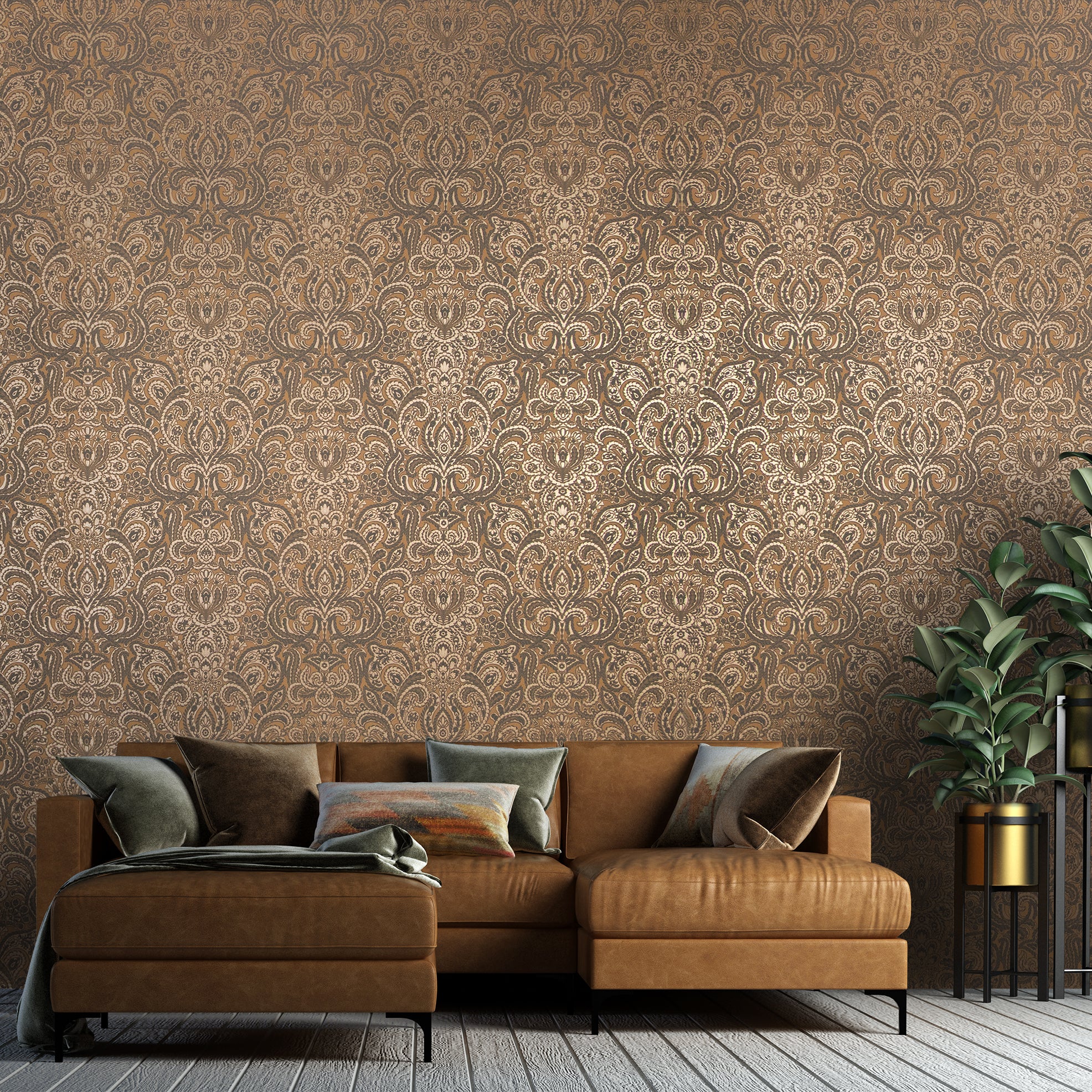 Adonea - Ares damask wallpaper Hohenberger    