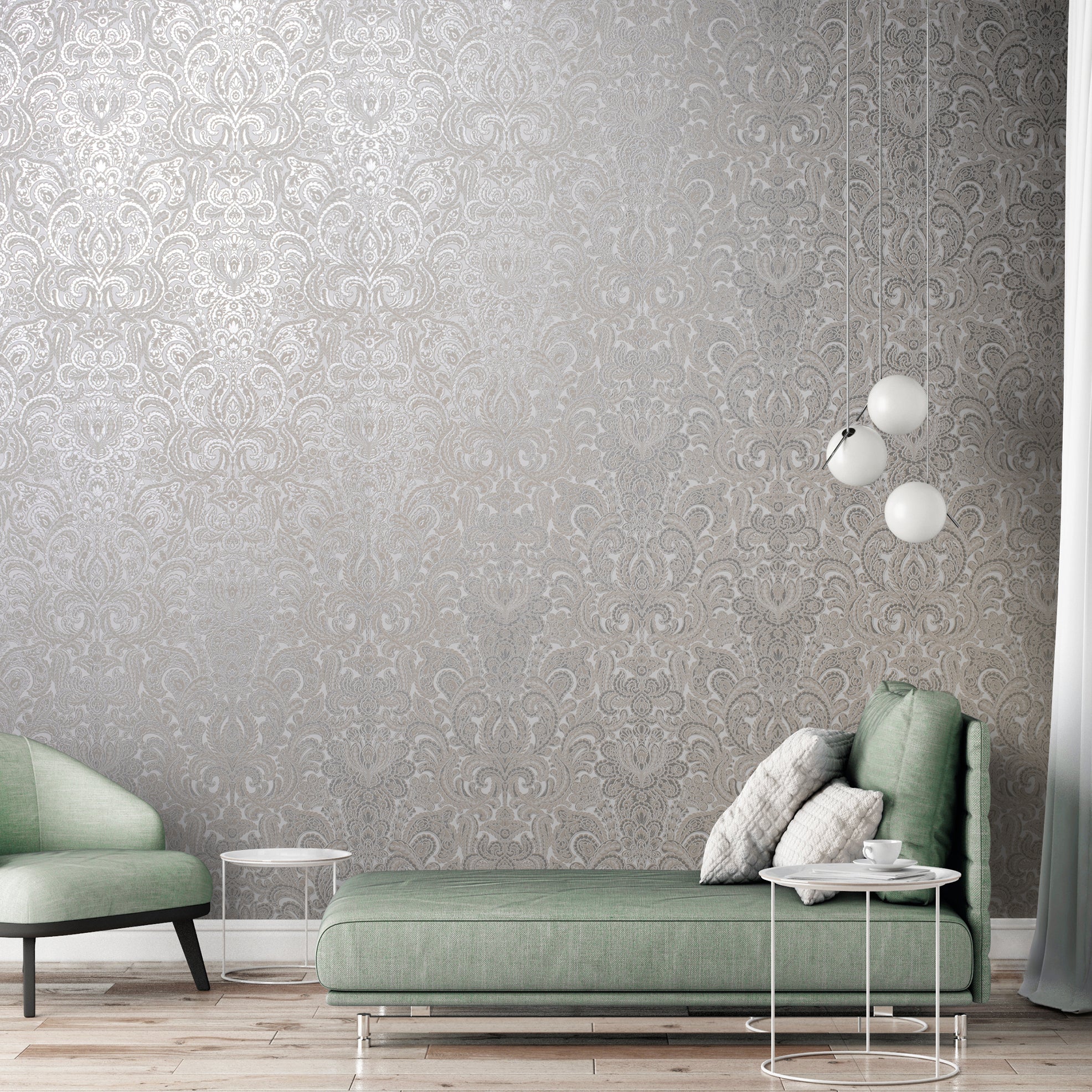 Adonea - Ares damask wallpaper Hohenberger    