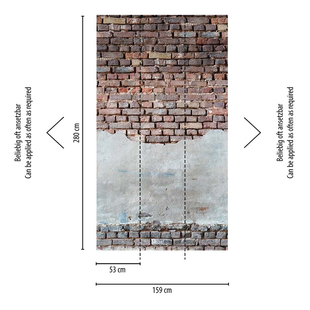 The Wall - Brick Concrete Wall smart walls AS Creation    