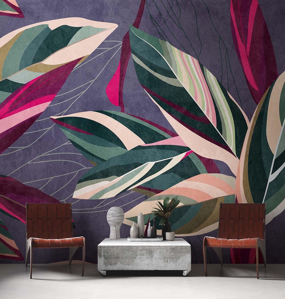 The Wall - Colourful Leaves smart walls AS Creation    