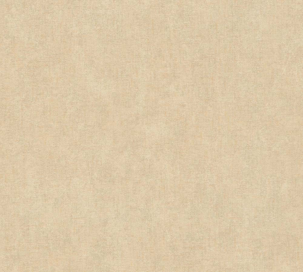 Hygge 2 -  Linen Structure plain wallpaper AS Creation Roll Beige  386155