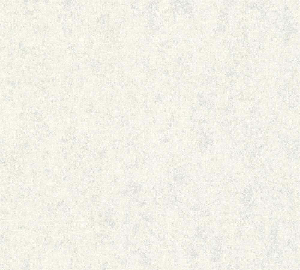 Hygge 2 -  Linen Structure plain wallpaper AS Creation Roll White  386153