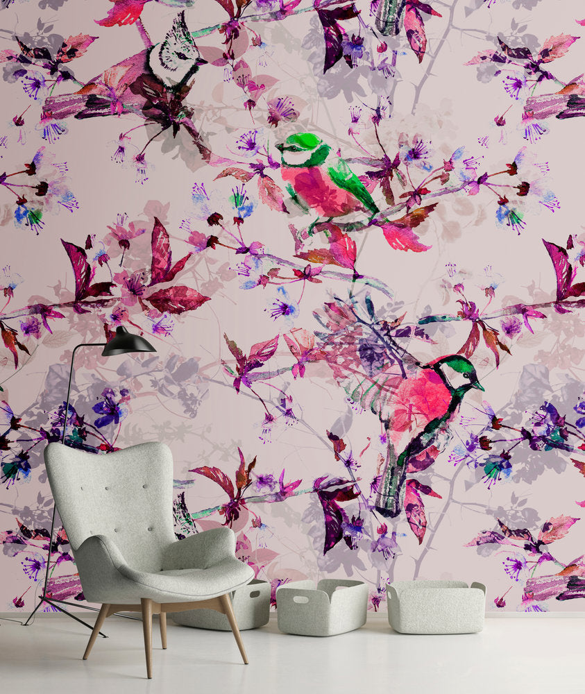 Walls By Patel - Songbirds digital print AS Creation    