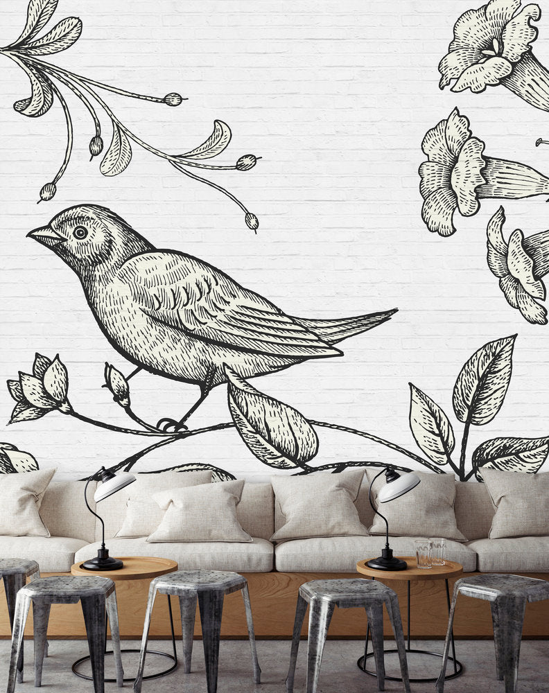 Walls By Patel - Birdy digital print AS Creation    