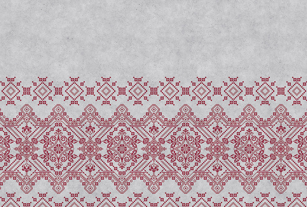 Walls By Patel - Nordic digital print AS Creation Red   110456