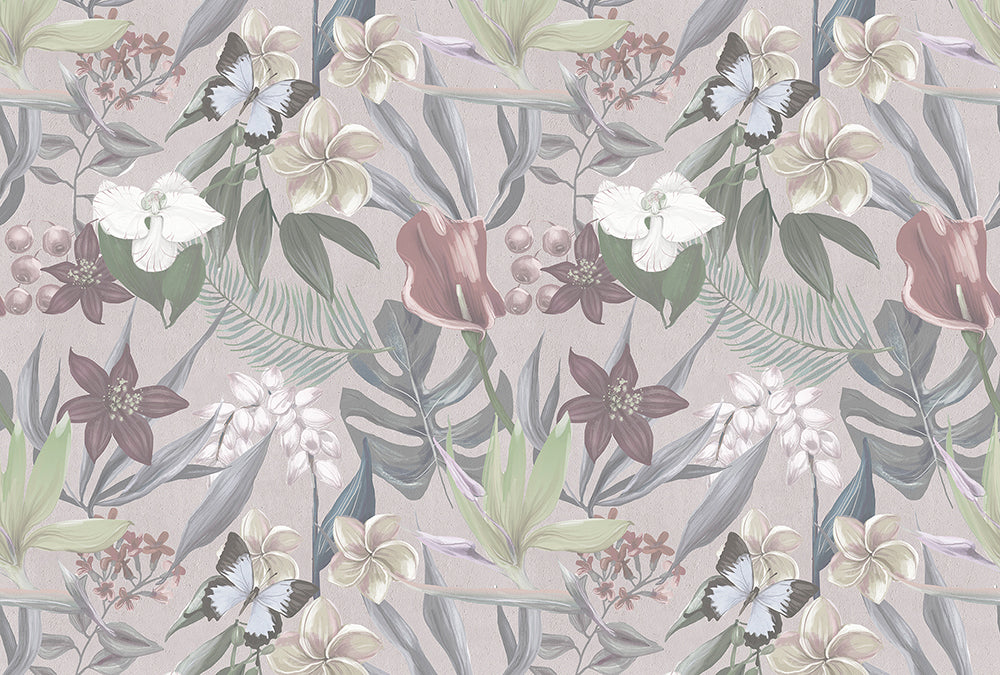 Walls By Patel - Orchid Garden digital print AS Creation Beige   111001