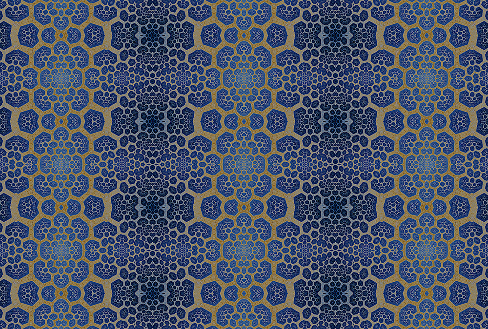 Walls By Patel - Fractal digital print AS Creation Blue   111166