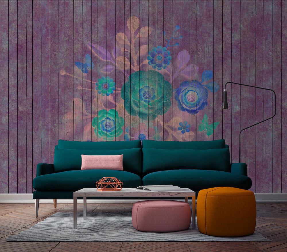 Walls by Patel 2 - Spray Bouquet digital print AS Creation    