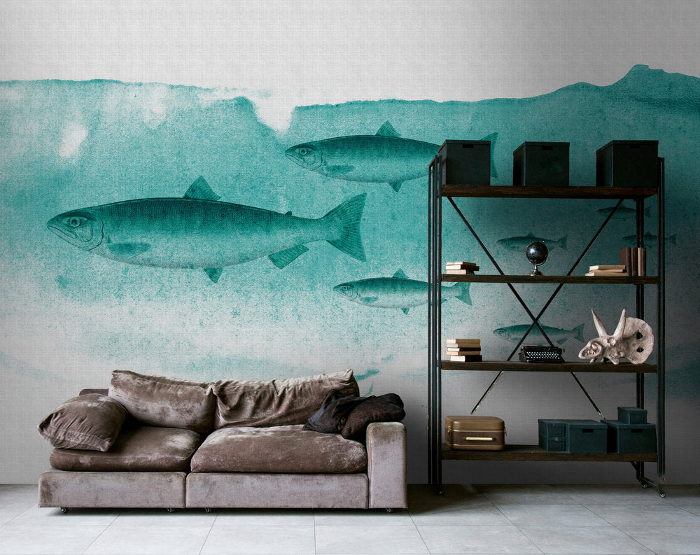 Walls by Patel 2 - Into The Blue digital print AS Creation    