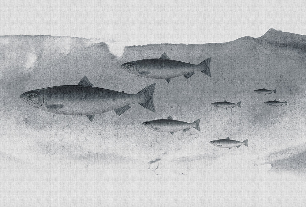 Walls by Patel 2 - Into The Blue digital print AS Creation Grey   113487
