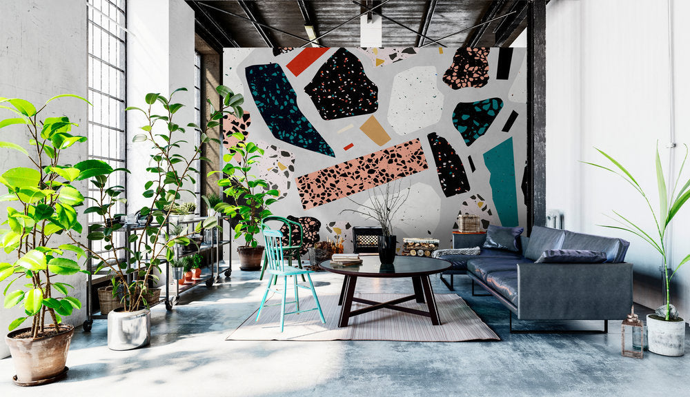 Walls by Patel 2 - Terrazzo digital print AS Creation    