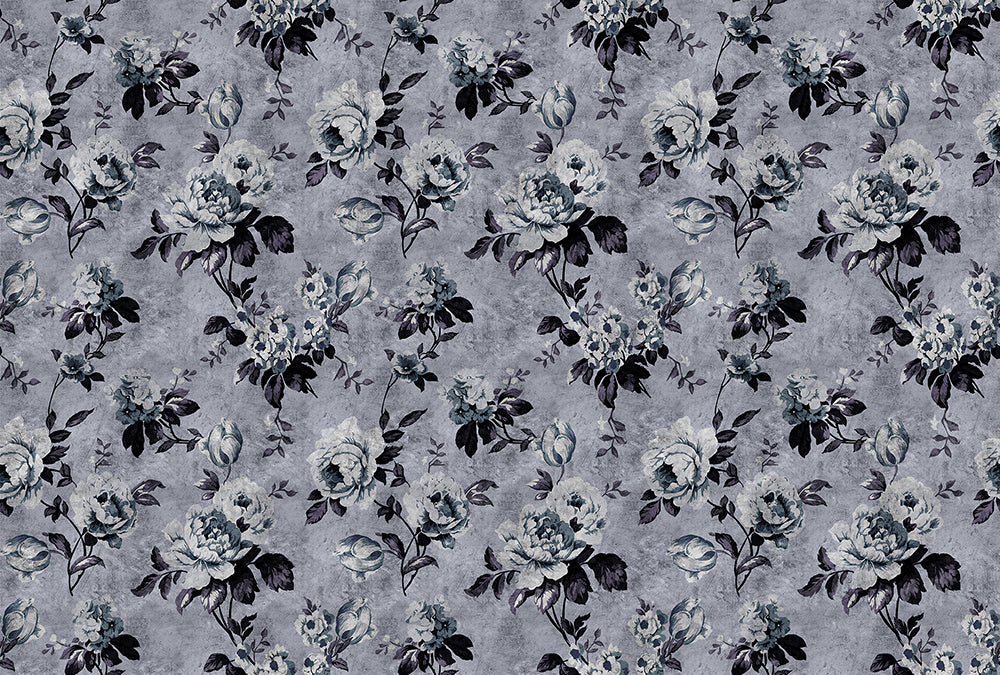 Walls by Patel 2 - Wildroses digital print AS Creation Grey   113922