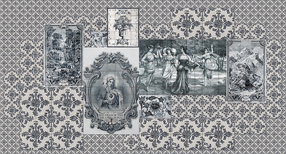 Walls by Patel 2 - Azulejos digital print AS Creation Grey   114027