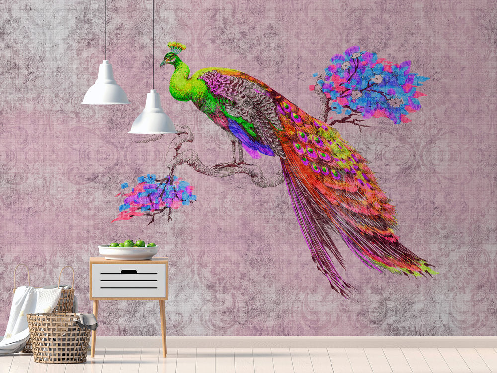 Walls by Patel 2 - Peacock digital print AS Creation    