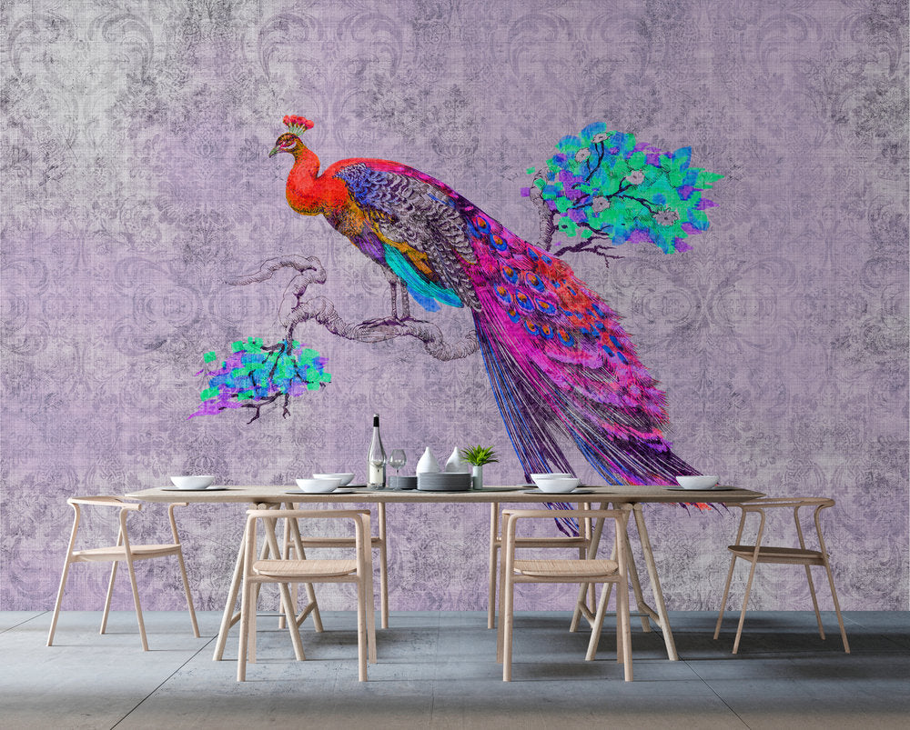 Walls by Patel 2 - Peacock digital print AS Creation    