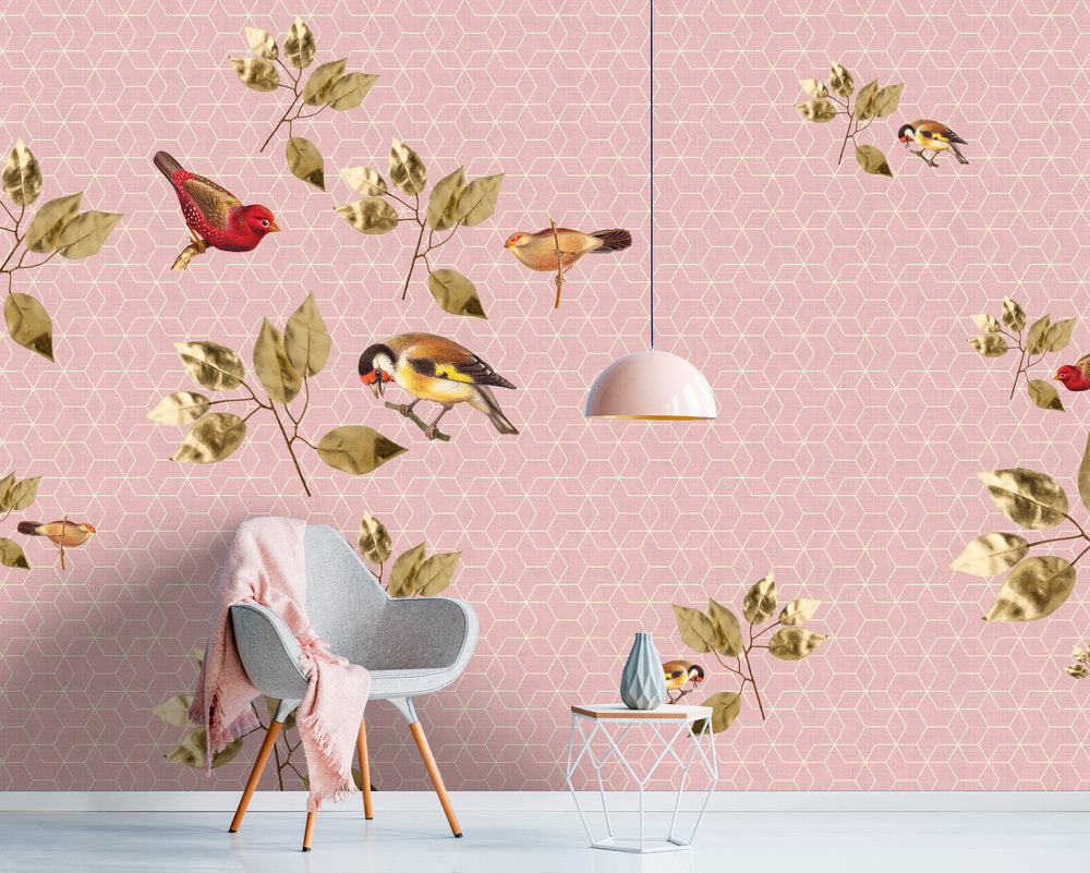 Walls by Patel 2 - Brilliant Birds digital print AS Creation    