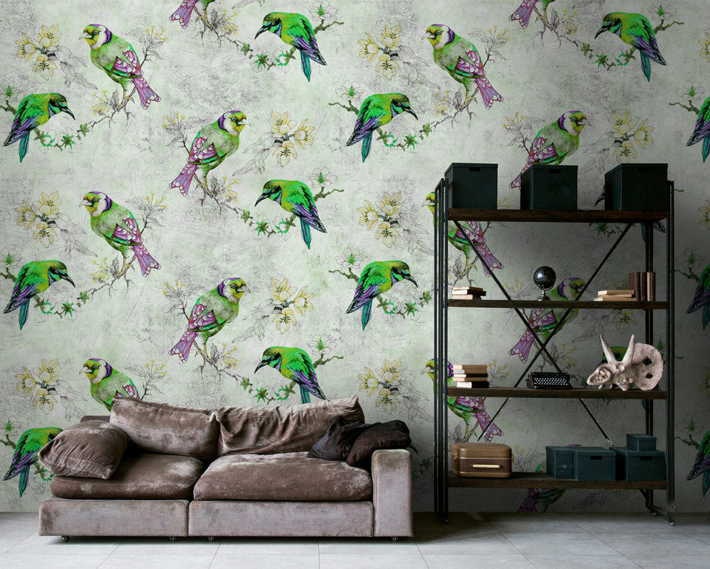 Walls by Patel 2 - Love Birds digital print AS Creation    