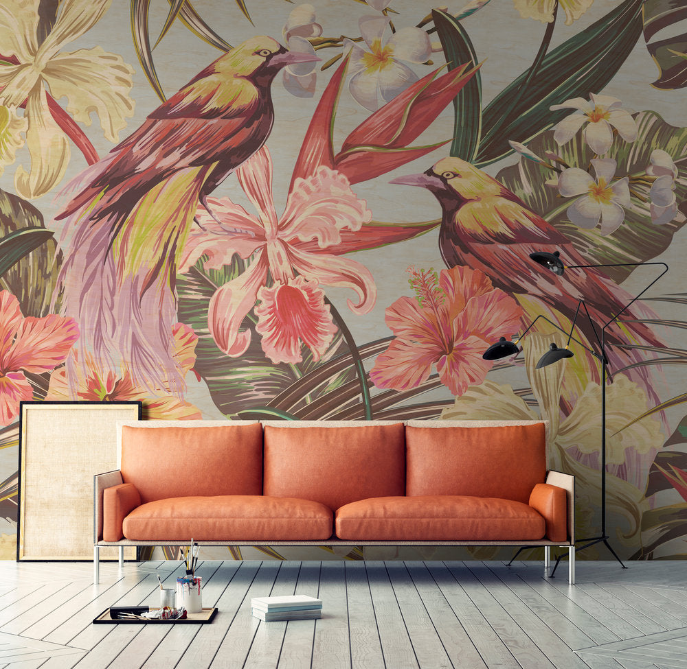 Walls by Patel 2 - Exotic Birds digital print AS Creation    