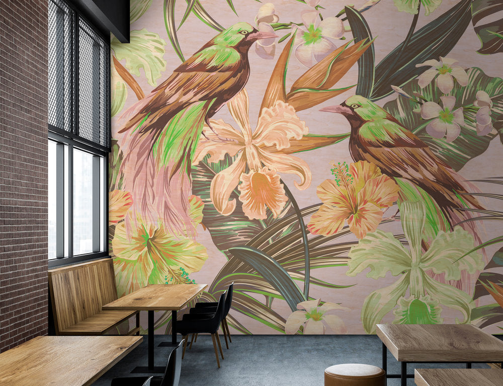 Walls by Patel 2 - Exotic Birds digital print AS Creation    