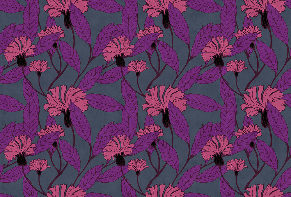 Walls by Patel 2 - Cloves digital print AS Creation Purple   114597