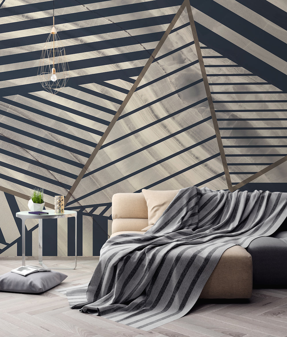 Atelier 47 - Stripes marble digital print AS Creation    