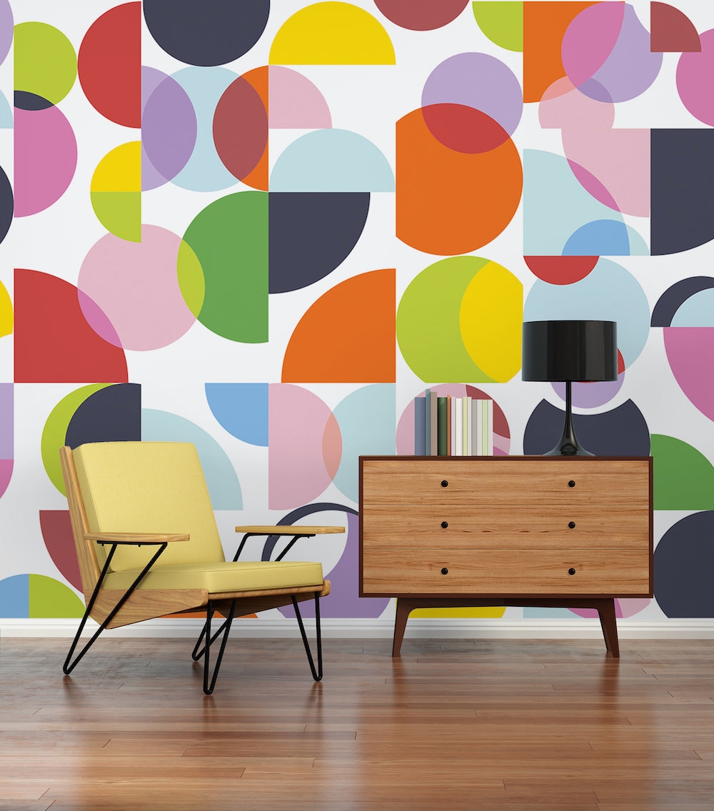 Atelier 47 -  Coloured Circles digital print AS Creation    