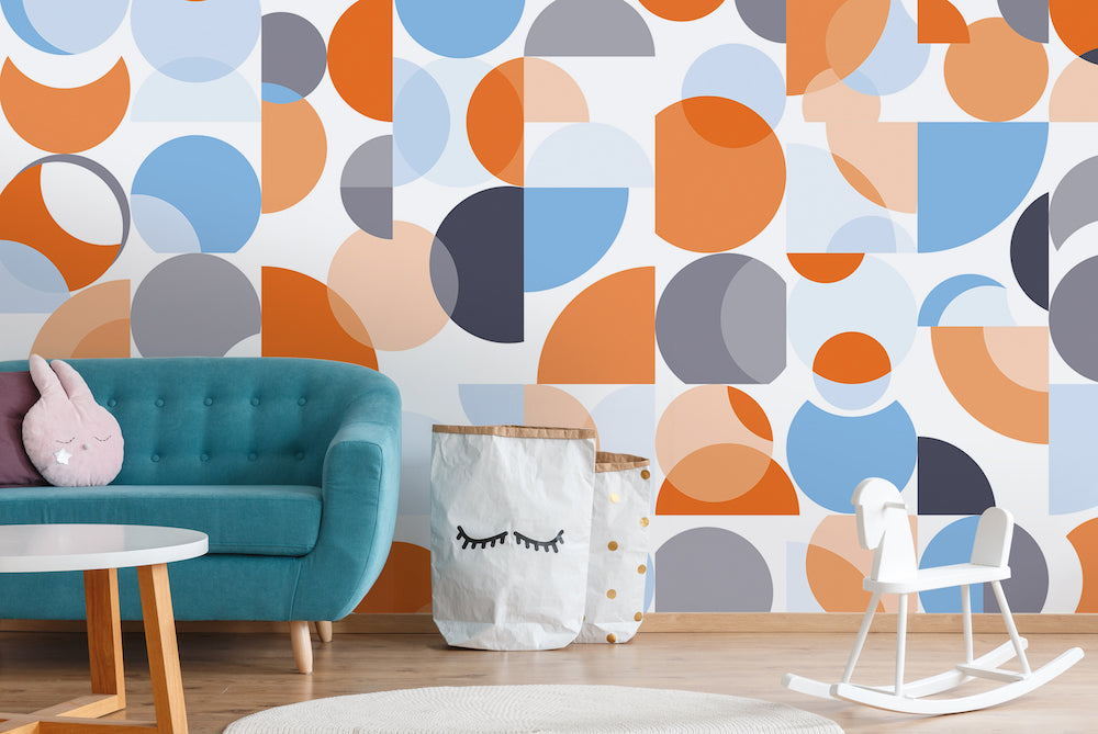 Atelier 47 -  Coloured Circles digital print AS Creation    
