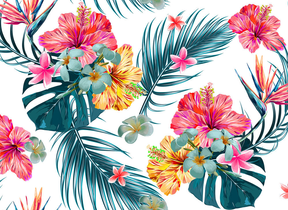Design Walls - Tropical Art digital print AS Creation Red   118569