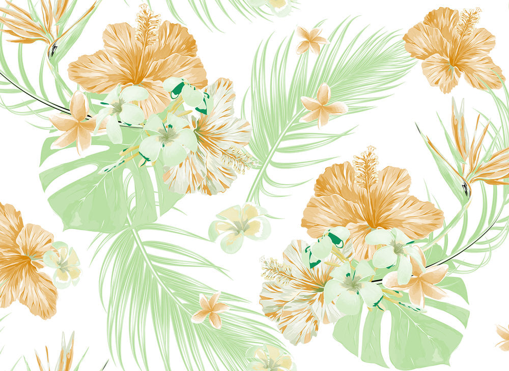 Design Walls - Tropical Art digital print AS Creation Orange   118571