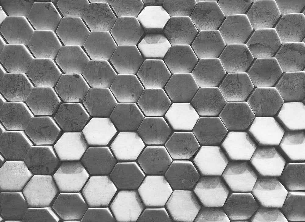 Design Walls - Hexagon Surface digital print AS Creation Silver   118723