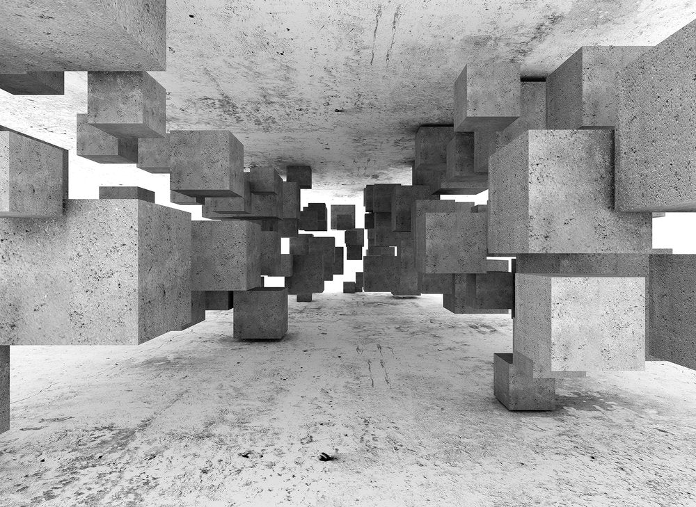 Design Walls - Concrete Tetris digital print AS Creation    