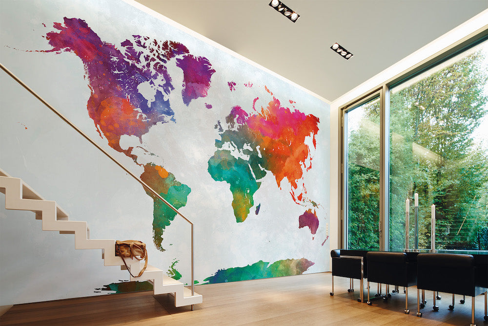 Design Walls - Global Map digital print AS Creation    